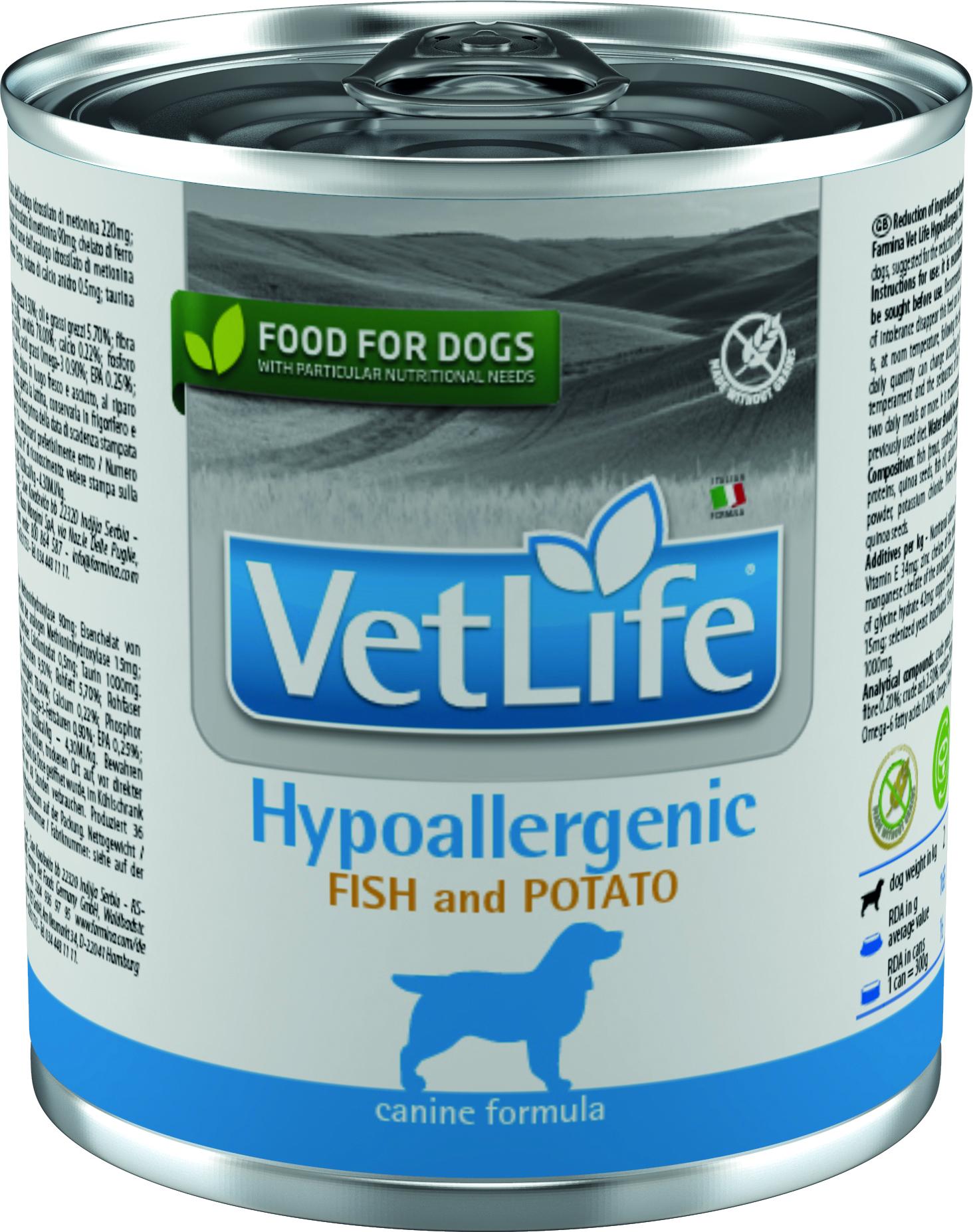 Vet Life Hypoallergenic Fish & Potato